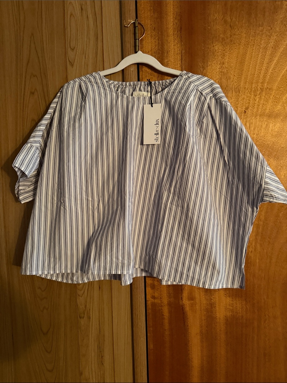 Stellae Dux Boxy Striped Cotton T-Shirt - Stripe
